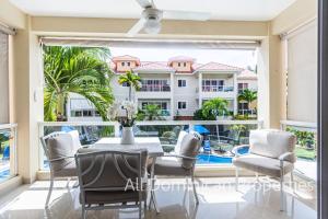 Ruang duduk di Paradise Condos, Cabarete, by AllDominicanProperties!