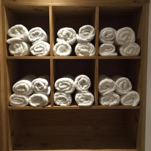 a wooden box filled with at Pension Inge in Sankt Anton am Arlberg