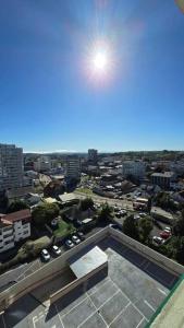 Udsigt til Osorno eller udsigt til byen taget fra lejligheden