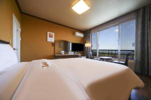 TV a/nebo společenská místnost v ubytování Delta Hotel