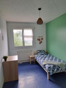 Chambre dans maison en colocation客房内的一张或多张床位