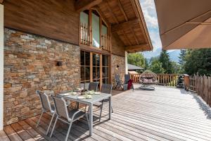 Μπαλκόνι ή βεράντα στο Almchalet Weberhof