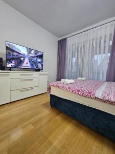 Posteľ alebo postele v izbe v ubytovaní ABA1 apartman
