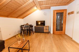 Televiisor ja/või meelelahutuskeskus majutusasutuses Apartment Obkircher