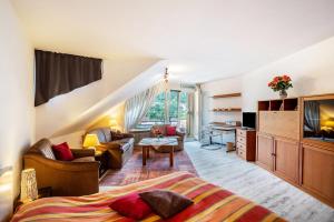 Posezení v ubytování Ferienwohnung Weitblick