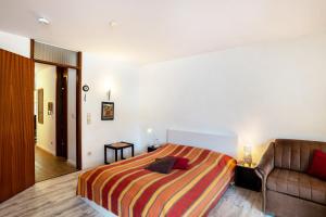 Postel nebo postele na pokoji v ubytování Ferienwohnung Weitblick