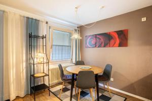 Posezení v ubytování Ferienwohnung Weitblick