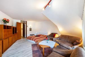 Posezení v ubytování Ferienwohnung Weitblick