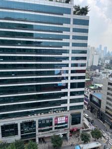 Vista general de Seül o vistes de la ciutat des de l'apartament