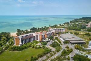 an aerial view of a resort with the ocean in the background at The Westin Desaru Coast Resort in Desaru