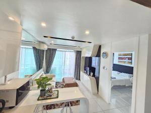 Katil atau katil-katil dalam bilik di City center residents Pattaya