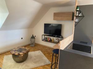 Kuchyň nebo kuchyňský kout v ubytování Schönes Apartment mit Aussicht über Graz
