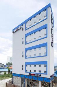 a rendering of the exterior of a hotel at Capsule Inn Gangneung in Gangneung