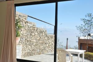 Balkón nebo terasa v ubytování Hotel Chautari Nagarkot