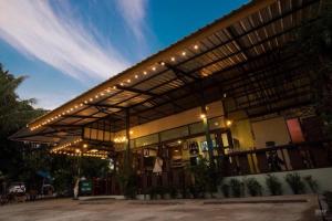 Bygningen som resortet ligger i