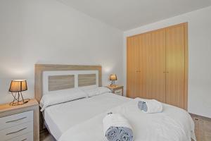 Postel nebo postele na pokoji v ubytování Ski Apartments El Tarter