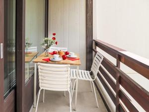 Μπαλκόνι ή βεράντα στο Apartment Rosablanche C54 by Interhome