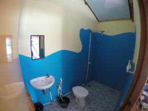Koupelna v ubytování Apollo Bungalows