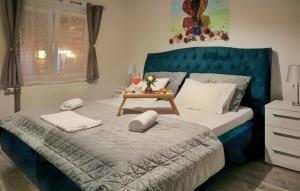 Postel nebo postele na pokoji v ubytování Awesome Home In Vrgorac With Wifi