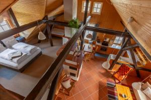 Postel nebo postele na pokoji v ubytování Loft 18 - mit Sauna-
