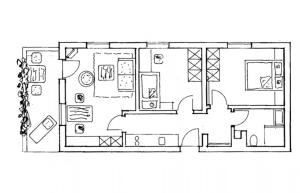 Půdorys ubytování Haus Schmiederer