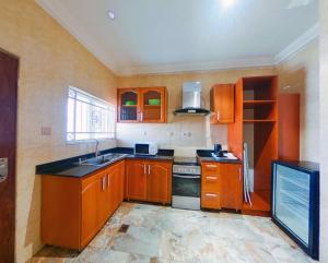 Kuchyň nebo kuchyňský kout v ubytování C apartment