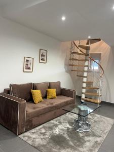 O zonă de relaxare la Appart'Hôtel Elite Forbach Centre