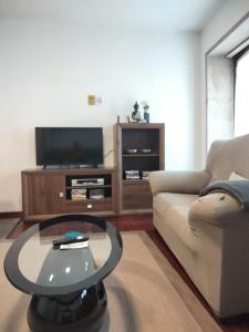 Telewizja i/lub zestaw kina domowego w obiekcie apartment garden