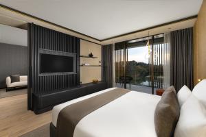 Melea - The Health Concept - Adults Only Hotel客房内的一张或多张床位