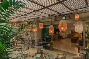 Χώρος καθιστικού στο Hotel Poblado Alejandria