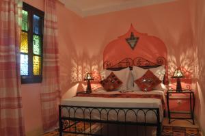 Cama o camas de una habitación en Riad La Famille