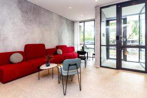 Posezení v ubytování 360 Klabin