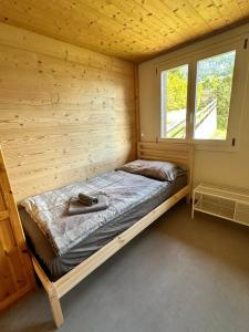 Krevet ili kreveti u jedinici u objektu Chalet Luegistal