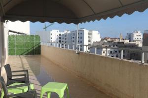 Balkón nebo terasa v ubytování Grand Appartement Rooftop Kenitra