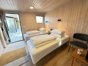 Χώρος καθιστικού στο Luxury and Modern Cabin on the Golden Circle