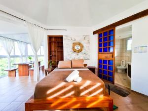Kuchyň nebo kuchyňský kout v ubytování Aissatou Beach Resort