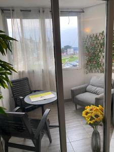 Χώρος καθιστικού στο Les Résidences belle vue