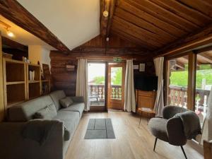 Posezení v ubytování Chalet Le Ranch