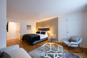 Voodi või voodid majutusasutuse Hotel Edelweiss toas