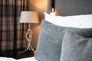 Voodi või voodid majutusasutuse Hotel Edelweiss toas