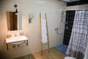 Ванная комната в Hotel Laitau