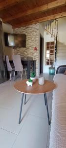 A seating area at Arhontiko Katerina Spili