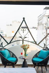Balkón nebo terasa v ubytování SQ Hang Gai hotel & Spa