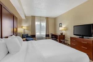 TV a/nebo společenská místnost v ubytování Comfort Inn & Suites