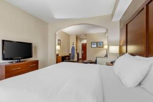 TV a/nebo společenská místnost v ubytování Comfort Inn & Suites