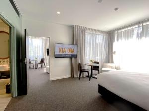 Sudima Queenstown Five Mile客房内的一张或多张床位
