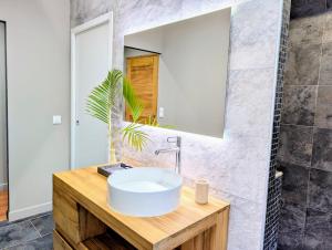 Koupelna v ubytování Luxueuse Villa Calypso - Piscine et vue mer