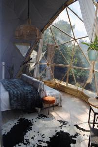 Posezení v ubytování Soul Forest GeoDome - Off-grid Nature Escape