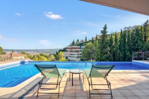 Πισίνα στο ή κοντά στο Panoramic Sea View Luxury Villa