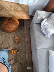 Χώρος καθιστικού στο La Sirenita N Casa Adosada a 100 m de la playa con arena fina